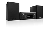 Denon CEOL N-10 Kompaktanlage, HiFi Verstärker mit 2-Wege Lautsprechern, CD-Player, Internetradio, Musikstreaming, HEOS Multiroom, Bluetooth, WLAN, AirPlay 2, Alexa Kompatibel, 2 Optische TV-Eingänge