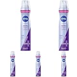 NIVEA Extra Strong Styling Spray, stärkendes Haarspray mit Panthenol & Vitamin B3, zuverlässiger Haarlack für Stylings mit 24h Halt (Haltestufe 4), veganes Pflegespray (250 ml) (Packung mit 5)
