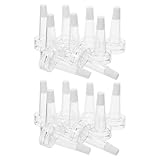 Hohopeti Ampullen Tropfspitzen 200 Stück Transparente Trompeten Dosieraufsätze aus Bruchfestem Material für Laborampullen und Fläschchen Präzise Dosierung für Pharmazie und Medizin