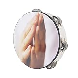 Doppelreihe Glocken Musical Instrument Hand Drum Hand Hold Tambourine Drum Bells Musikspielzeug Für Party