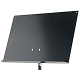 K&M 18805 Noten- und Konzepthalter Schwarz aus Stahl - edle Ergänzung für Universal-Halter - abnehmbare Platte