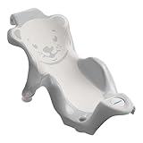 baby-walz Basics Badewannensitz grau - für fast alle Badewannen geeignet - ergonomisch geformt - Innenseite aus rutschfestem Weichgummi