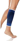 Edco WADENBANDAGE Gr.-XL elastisch Blau Wadenschutz Unterschenkelbandage Wadenstütze Wadenschoner Sportbandage Waden Bandage Sport Fitness Training (Größe XL - 76)