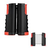 Tischtennisnetz, Ausziehbares Tischtennis Netz für Tisch, Tragbares Tischtennisnetz für Jeden Tisch, Verstellbares Ping Pong Netz, Tischtennis Zubehör für Unterwegs（schwarz）