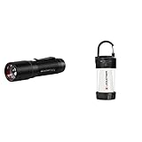 Ledlenser P6 Core Taschenlampe, maßgeschneidertes Licht durch das Advanced Focus System & ML4 Warm Light LED Laterne, aufladbar 14500 Akku, 300 Lumen, blendfrei (patentiert), bis 40h Laufzeit