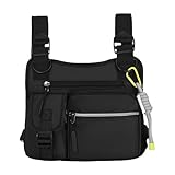 Brusttasche Für Herren - Leichter Wander- Und Kletterrucksack | Multifunktionales Leichtes Vest Mit 3D-Schnitt & Mehreren Taschen Für Outdoor, Fitness, Wandern Und Sport