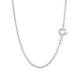 NKlaus 50cm Ankerkette 925 Silber elegante Halskette filigrante Breite 1,1mm Collier 1,8g federleicht 3501