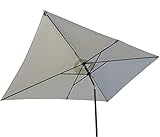 Pure Home & Garden Kurbelschirm 300x200 natur, mit UV-Schutz 40 Plus, Knicker und abnehmbarem Bezug