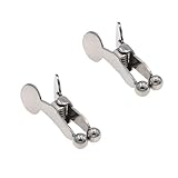 Fetisch Nippelklemmen,Brustklammern aus Edelstahl,Nippelklemmen für Männer Einstellbar Nipple Clamps,BDSM-Sexspielzeug mit Kuge, Für Frauen und Männer