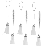 Angoily 6 Stück Teiliges Reinigungspinsel Set mit Doppelseitigen und Einseitigen Bürsten Langlebige Metallborsten für Tastatur Nähmaschinen Kleine Geräte Reinigung Tragbar und Vielseitig
