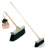 BigDean Straßenbesen Gartenbesen Strassenbesen mit Stiel Besen mit Stiel draußen