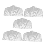 Cabilock 5 Stück Teiliges Transparente Halbhohe Kleidersäcke für Anzüge und Kleidung Atmungsaktive Staub und Wasserdichte Kunststoff Schutzabdeckungen für Reise und Schrankorganisation