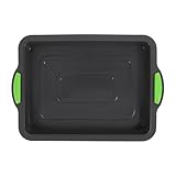 HOMOCONO Professionelle Silikon Kuchenform Rechteckige Backform Hitzebeständig für Brownies und Plätzchen mit Glatten Kanten für Sichere Anwendung