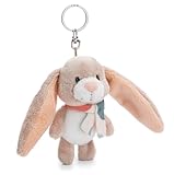 NICI 61272 Schlüsselanhänger Hase Fjella 10cm beige-Plüsch-Begleiter Kuscheltieranhänger mit Schlüsselring für Schlüsselband, Schlüsselbund & Schlüsselhalter