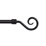 Bestlivings Endstücke für ausziehbare Stilgarnitur 2er Pack (Schwarz/Roma) Inndendurchmesser Ø13mm und Ø16mm, Dekoration modernes Design für Vorhangstange