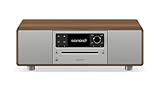 sonoro Prestige Kompaktanlage mit CD Player, Bluetooth und Internetradio (UKW, WLAN, DAB Plus, Spotify, Deezer) Walnuss