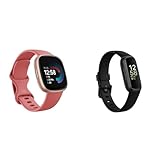 Fitbit Versa 4 by Google – Smartwatch Damen/Herren Fitness-Tracker mit integriertem GPS und Telefonfunktion & Inspire 3 by Google –Gesundheits- & Fitness-Tracker Damen/Herren - Herzfrequenzmessung