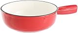 Rosenstein & Söhne Käsefonduetopf: Käsefondue-Topf aus Gusseisen, 24 cm (Käsefondue Topf Induktion, Käsefondueset, induktionsgeeignet)