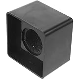 GLEAVI Würfelförmige Mikrofonflagge aus Schaumstoff und Kunststoff Kompakte Interview Mikrofon Station mit Stabiler Halterung Schwarze Mikrofonabdeckung für Drahtlose Handmikrofone