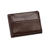 SHERCHPRY 2 Stück Halter Multifunktionale Brieftasche PU Zart für Leder Kleine Kartenschnalle Herren Kurze Handliche Schwarze Geldbörse Retro Reise Tragbar änner, Kaffee, 9.7*7.5*2.5cm, Zentimeter