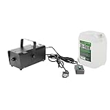 PURElight Nebelmaschine Set, Fog 400 mit 5L Fluid, 70m³/min Ausstoß, 400W Heizleistung, Fernbedienung, Kompakte Größe, Leichtgewicht, Ideal für Events und Partys