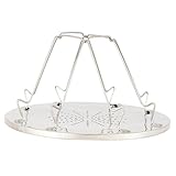 HOODANCOS Edelstahl Toaster Warming Rack Antihaft Toastständer für Outdoor Küche Faltbares Sandwich Grillregal Vielseitig für Barbecue Picknick und Backen