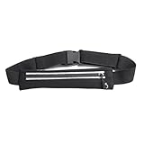 Yopeissn Laufgürtel Fanny Pack Slim Runners Taillenpack Reflektierende Laufausrüstung zum Training Marathon Joggen