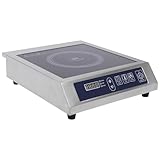Induktionskochplatte, 3500W Einzelinduktionskochfeld, Kochplatten, 75KG Große Tragfähigkeit Edelstahlgehäuse, 24-Stunden-Timer, Ultradünnem tragbar Design