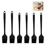 Küchenpinsel, Backpinsel, Silikonpinsel, Küchenpinsel aus Silikon für Backen und Küche, Grillpinsel 21 cm und 26 cm, BPA-frei, für Öle, Saucen und Marinaden, 6-teilig