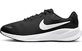Nike Herren Revolution 7 (Extra Wide) Sneaker, Schwarz Weiß, 43 EU