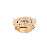 Strahler, 3 Stück 1 W perforierte Schrankleuchte Bull's Eye Light Korridor Eingang Bekleidungsgeschäft Downlight Nordic Downlights, Einbau-Downlights, moderne Einbauleuchten(1w)