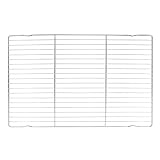 Veemoon Edelstahl Kühlrost mit Füßen Verschleißfestes Backgitter 44X29cm Rutschfestes Grill und Abkühlgitter für Backofen und Grill