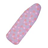 ZIHQRgE Bügelbrettbezug und Baumwoll-Polsterung 50 x 130 cm Einstellbar Bügelbrettbezug zum Einfachen Bügeln von Kleidung(Purple,42.1 L x 17.3 in W (107 x 44 cm))
