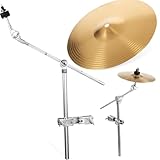 Schlagzeug-Set Splash-Becken Mit Halter Für Üben Und Ständer Dämpfer Silent Drumsticks Trommelbecken