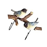 Amosfun 2St anschließen Pole vertikale Hutablage für die Wand Wandhalterung Vogelfütterer Gestelle einhängehaken Wall Hooks kleiderstander hausdeko wandmontierter Haken Kleiderbügel Harz