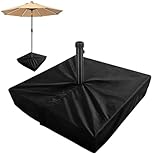 Schirmständer Abdeckung | UV-beständige quadratische Schirmständer Basis Schutzabdeckungen | Tragbar Wasserdicht Verstellbarer Schlauch Robuster Schutz Für Markt Picknick Pool Garten Terrasse