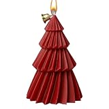 Weihnachtskerze | Weihnachtsornament aus mit Duftduft, handgefertigt | Innendekoration für Tisch, Fenster, Büro, Partys, Schlafzimmer