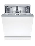 Bosch SBV4EAX28E, Serie 4, Smarter XXL-Geschirrspüler Vollintegriert 60 cm, Besteckkorb, Spülmaschine Made in Germany, besonders Leise, Extra Trocknen, Programmassistent, schneller sauberes Geschirr