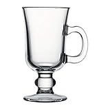 Pasabahce, Irish Coffee Gläser 2er Set, in der Box, ca. 230 cc Fassungsvermögen, Henkelbecher, formschön und elegant