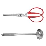 ARTSEWPLY Brennholzzange und Kaminbesteck Satz aus Hitzebeständigem Stahl mit Langer Griff Inklusive Ascheschaufel Feuerstellenwerkzeug für Lagerfeuer Kamin und Outdoor Camping