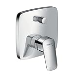 hansgrohe Logis - Badewannenarmatur Unterputz für 2 Verbraucher, Mischbatterie Badewanne für iBox universal, Einhebelmischer Wanne, Chrom, 71405000