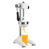 Glowdora Zitruspresse Professionelle, Manuelle Entsafter Mit Hebel, Handpresse Manuelle Fruchtentsafter, Metall Saftpresse Für Zitrone, Limette, Orange, U-Förmiger Boden, Edelstahl White