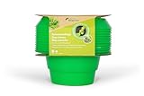Andermatt Biogarten SchneckenStopp PP – 12er Pack, natürlicher Schneckenschutz, wiederverwendbarer Schneckenkragen aus recyceltem Material, das Schweizer Original, grün