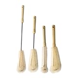 FUNOMOCYA 4 Stück Flaschenbürsten mit Langem Griff Reinigungsbürste für Wasserflaschen Becher und Gläser Sanfte Borsten Vielseitig Einsetzbar Praktische Aufbewahrung