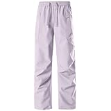 HotYou Unisex - Wanderhose Outdoorhose Trekkinghose Softshellhose - Windschutz, Regenschutz, Schnelltrocknen, Gürtelband - für Skifahren, Sport, Wandern, Angeln, Jagen,Lila 1,M