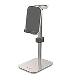 PEPLAYTAL 1 Stück Handy-Tablet-Halter Handyhalterung Kreativer Kopfhörerhalter Lagerhalterung Faltbarer Telefonhalter Praktischer Headset-Halter Verstellbarer Hebebügel Silver Kieselgel