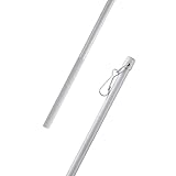 Schleuderstab 100cm (Weiß) aus Aluminium, Gardinenstab für Paneelwagen, Schiebegardinen, Vorhänge oder Flächenvorhänge