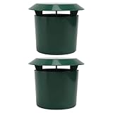 Lurrose Schneckenfalle 2 Stück aus Robustem Kunststoff Grün Wiederverwendbarer Schneckenkäfig für Garten Einfach zu Bedienen und Leicht zu Reinigen