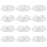 12 Mikrofasertücher für Dampfreiniger – Reinigungstuch für Autoscheiben – Ersatztücher, waschbare Lappen – Weiß