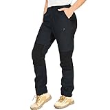 Yenwits Wanderhose Damen Outdoor Hosen Langlebig Robust Atmungsaktiv Trekkinghose Arbeitshose für Outdoor-Aktivitäten und Außenarbeiten（2093，Grau,XL）